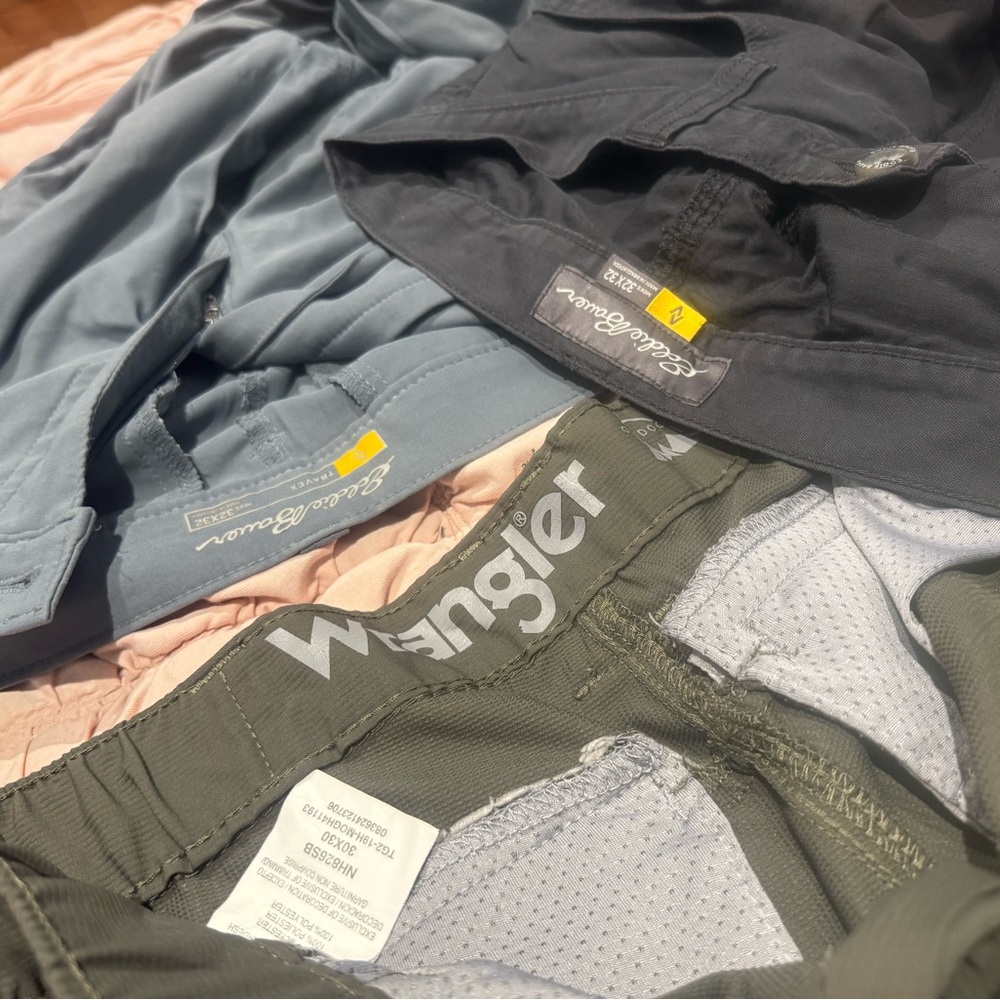 Mens tech - travel pants, various styles/sizes Wrangler, Eddie Bauer - Picture 7 of 10